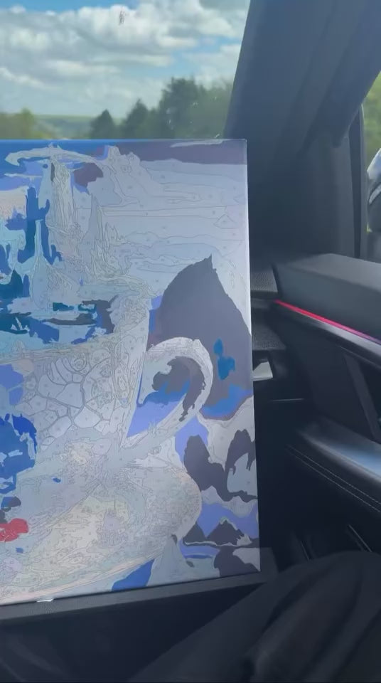 Tableau Sinestesia filmé chez une cliente