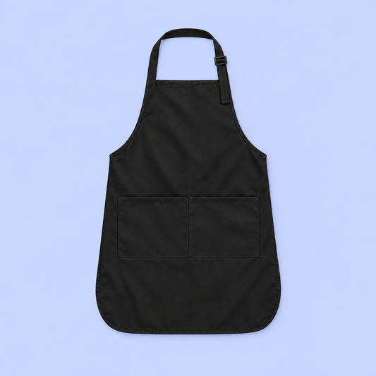 Tablier de peinture noir